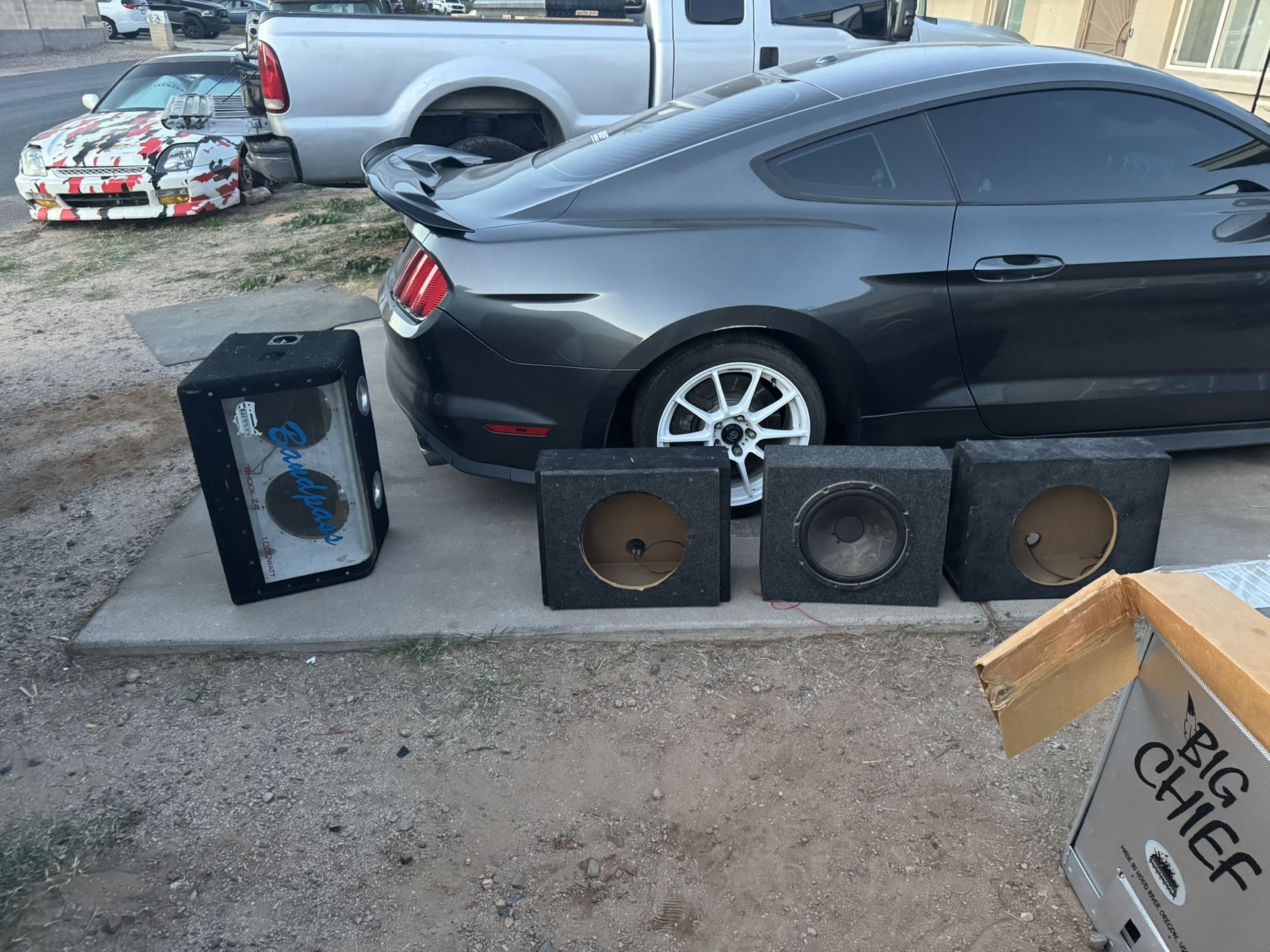 Four Sub Woofer Boxes