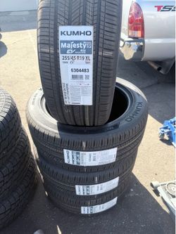 255/45/19 Kumho #4 New Tires Mount & Balance // Set De 4 Llantas Nuevas Instaladas Y Balanceadas