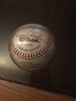 Avalanche Signed baseball