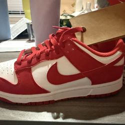 Women Red Dunks Size 8.5