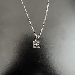 Chrome hearts silver cross plus baby fat pendant necklace