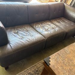 Leather couch