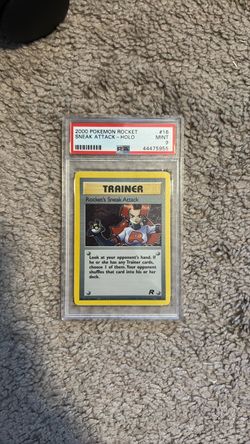 Pokemon PSA 9 Rockets Sneak Attack Holo Card