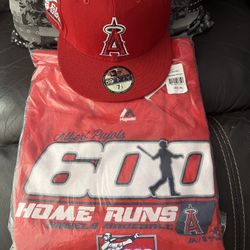 Angels Hat  Tshirt Pujols 600 Home Runs