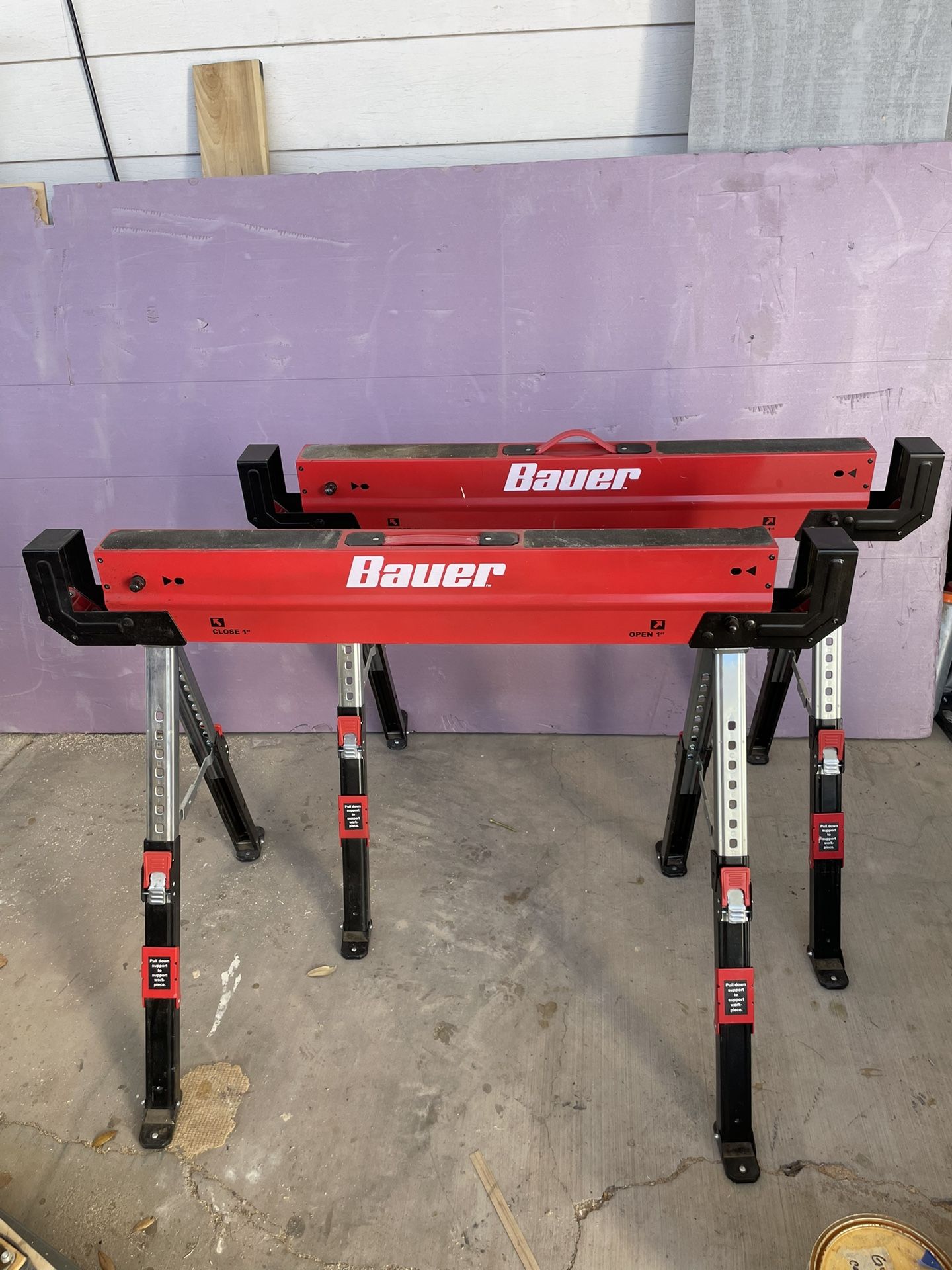 2 Bauer Saw Horses