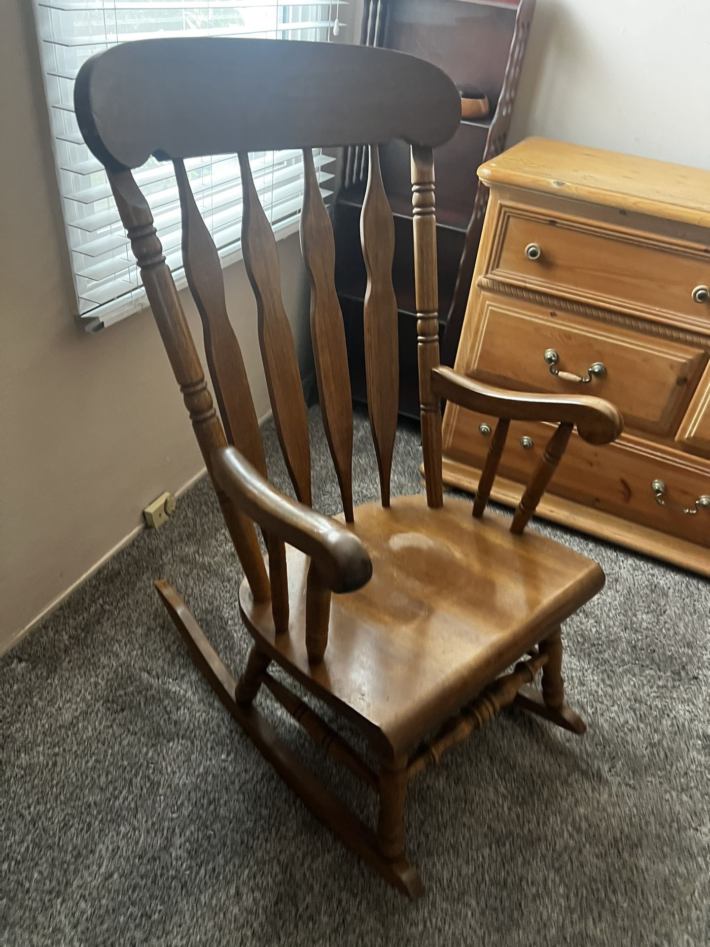 Wood Rocking Chair $100
