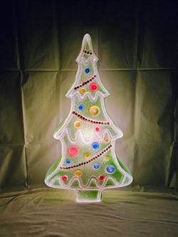 *RARE* Gingerbread Tree Blow Mold Don Featherstone Union Prod Green 1994 Vintage