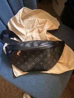 Luis Vuitton Monogram Eclipse Belt Bag in Black and Grey