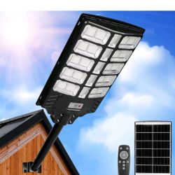 BRAND NEW..BRYCIE 65,000 Lumen 24 Inch, Solar Street Lights Outdoor Waterproof, 2 Pack!