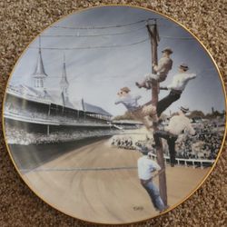 Reserve Seats For The Derby  Collector Plate