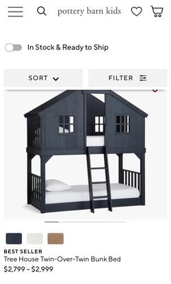 Pottery Barn Kids Tree House Bunk Bed
