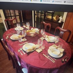 7 pc dining room table and chairs
