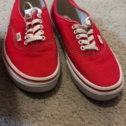 Authentic Red Vans