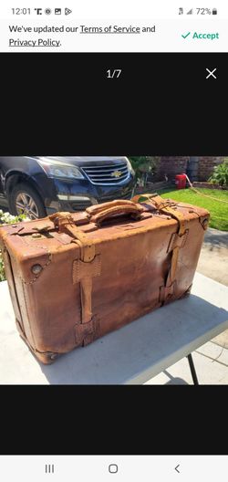 Vintage leather luggage