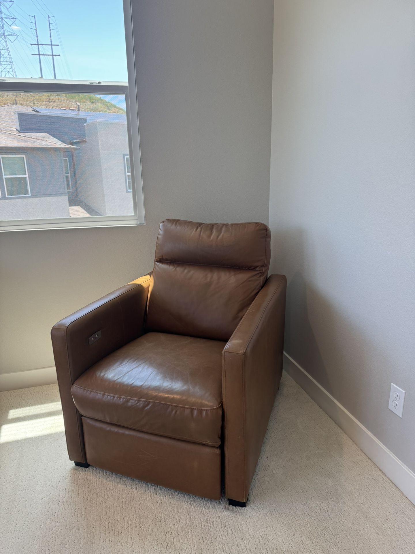 Leather Power Recliner