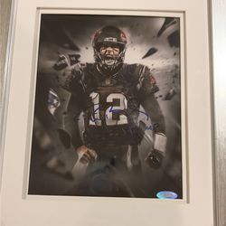 TOM BRADY SIGNED AUTO 8x10 PHOTO FRAMED TRI-STAR COA 100% LEGIT