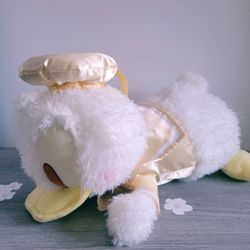 Rare Disney Donald Duck Big Red Cheeks Stuffed Plush Gold JP Exclusive Sega NWT