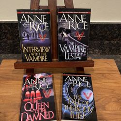 1-4 paperback vampire chronicles by Anne rice 