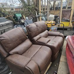 Leather Recliner 