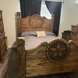 Queen Size Bed And Bedroom Set 