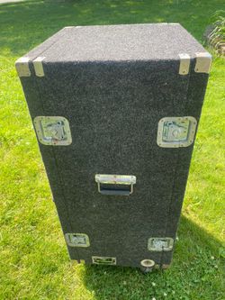 Grundorf Carpeted Studio Rack Case w/heavy duty wheels-Made In USA