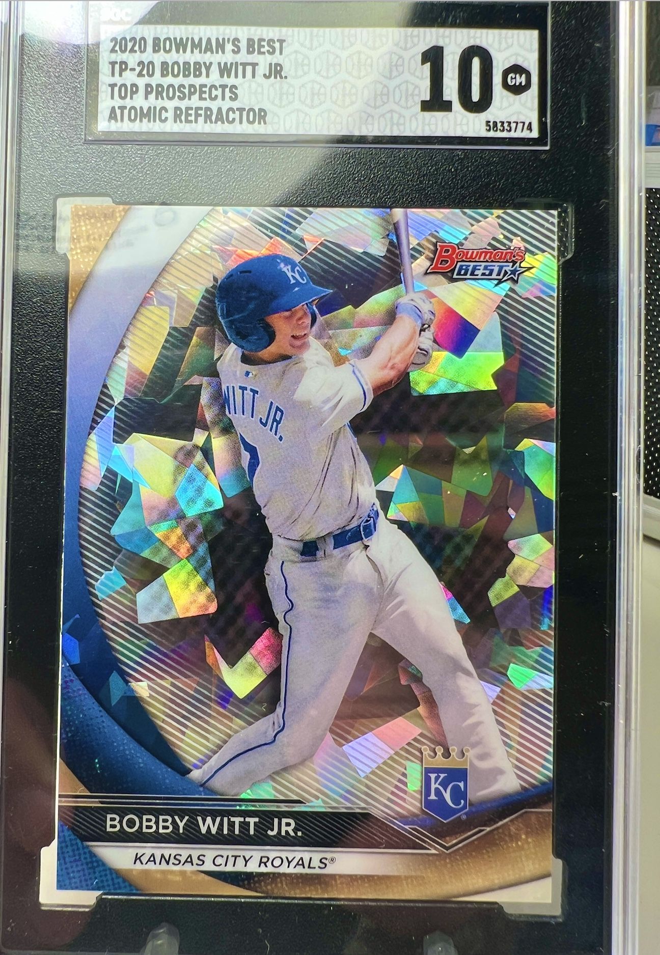 Bobby Witt 2020 Rookie Bowman's Best Atomic Refractor Gem Mint