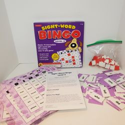 Lakeshore Sight Word Bingo Level 2 Game Classroom Homeschool Reading Tutoring