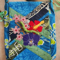 Embroidered Cross purse