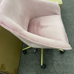 Pink Velvet Chair New