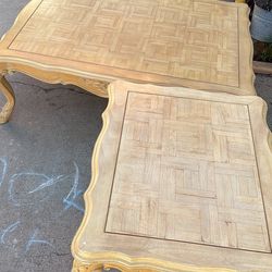 Wood Coffee And One End Table