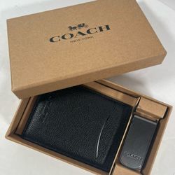 Coach Boxed 3 In 1 Card Case Gift Set NIB