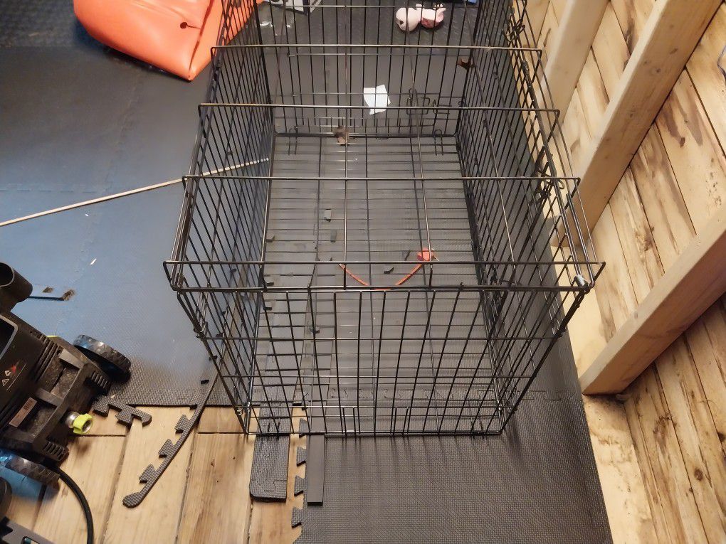 Large Dog Crate With Tray