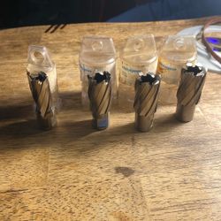 Houngan Annual Cutter. One Of 1/2 Wide. Three Of 3/4 Wide Drill Bits