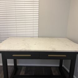 Marble Counter Table Four Hands Harmon Cayson