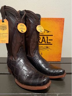 Corral boot company dark chocolate Alligator boot
