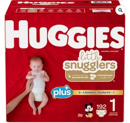 Size 1 Huggies Diapers