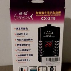 YCTECH   Aquarium Heater 200 watt whit intelligent LED  temperature display CX-218  condition is new  