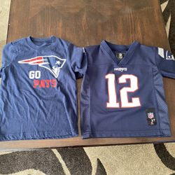 Patriots, Size 3T,  Price Is For Two Items.