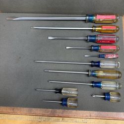 VTG CRAFTSMAN 11pc SCREWDRIVER SET -USA-