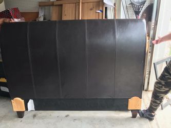 Queen Leather Headboard