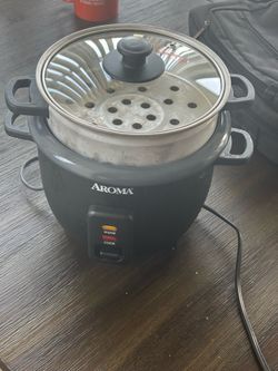 Rice cooker with steamer
