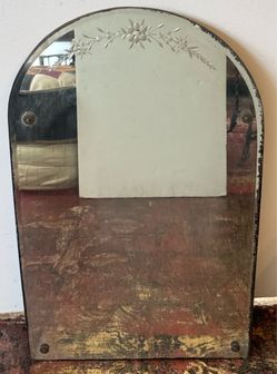 Vintage Art Deco Mirror- 16 ¾x27”