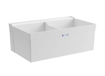 elm mustee double laundry tub 24"x40"