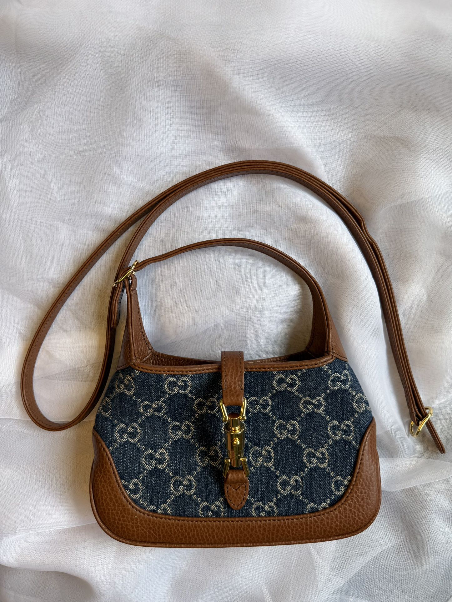 Gucci Jackie 1961 Mini – Authentic GG Denim & Leather
