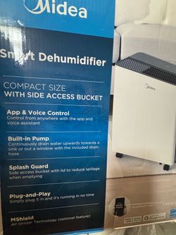 NEW Midea 50 Pt Smart Dehumidifer (up to 4500 sq. ft) with Built in Pump