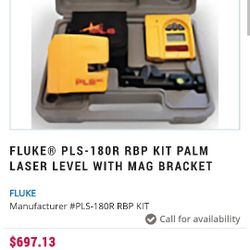 Fluke® PLS-180R RBP KIT Palm Laser Level with Mag Bracket