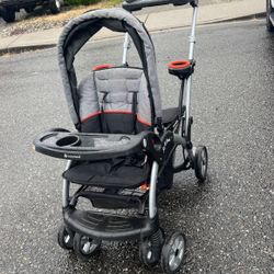 Collapsing Baby Tren Stroller For 2 Kids 