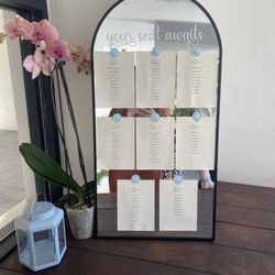 Wedding Decor (Mirror, Sandals Stand, Card Box)