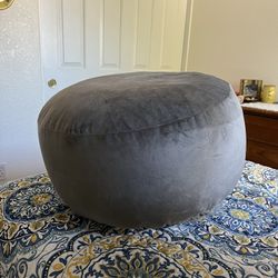 Clear Blow Up Chair W/ Grey Cover