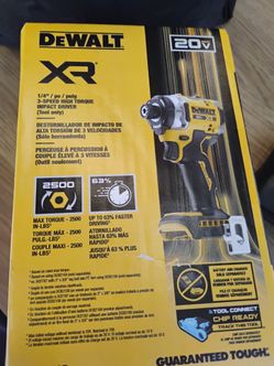 DeWalt 20V XR 3-Speed Impact Driver Tool Only